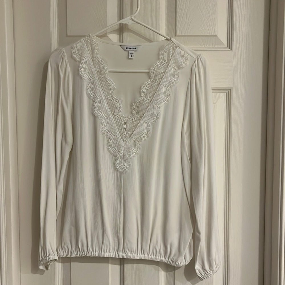 Express lace detail shirt